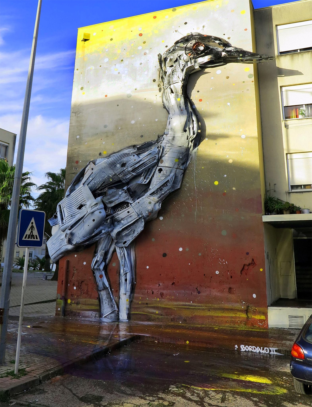 Bordalo II arte urbano reciclaje basura