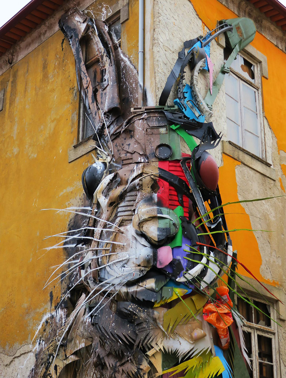 Bordalo II arte urbano reciclaje basura