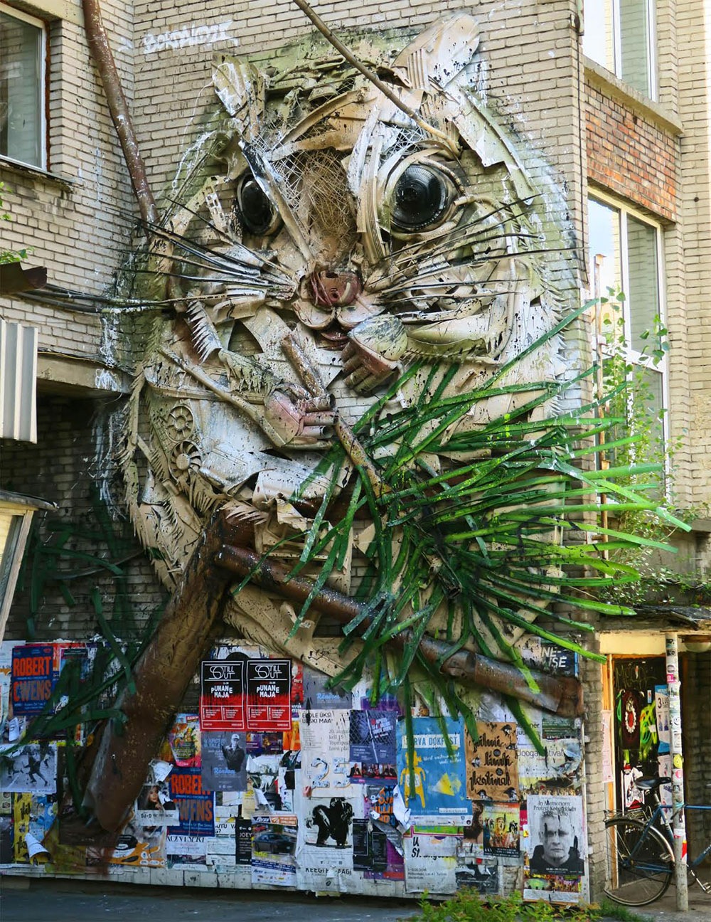 Bordalo II arte urbano reciclaje basura