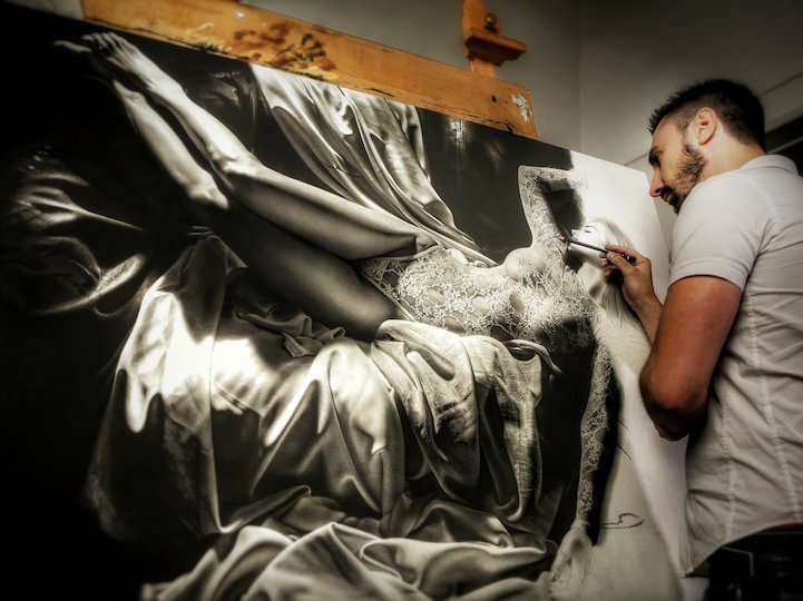 Emanuele Dascanio dibujos renacentistas hiperrealistas 3