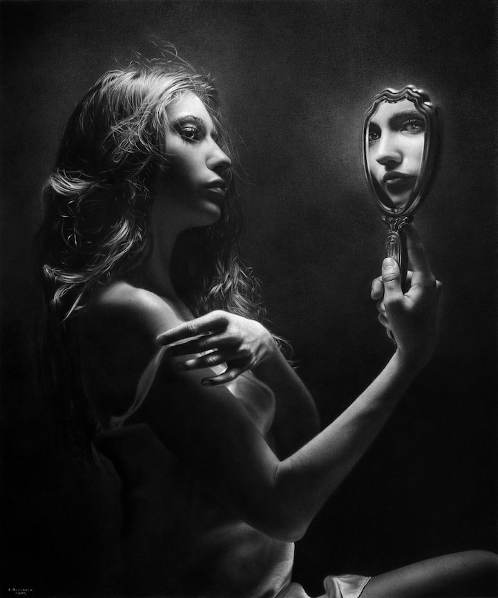Emanuele Dascanio dibujos renacentistas hiperrealistas 5