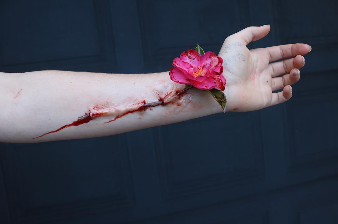 Rani Ratt maquillaje gore sangre 8