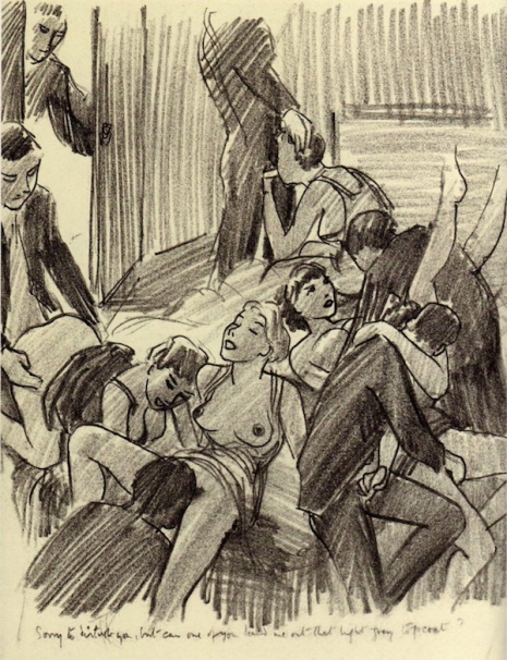 Tom Poulton ilustraciones eroticas