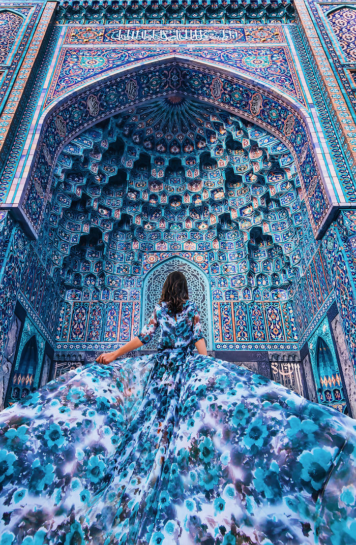 Kristina Makeeva mujeres con vestidos