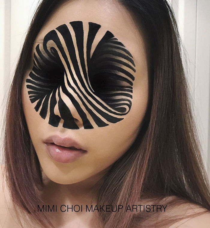 Mimi Choi maquillaje 3D ilusion optica 3