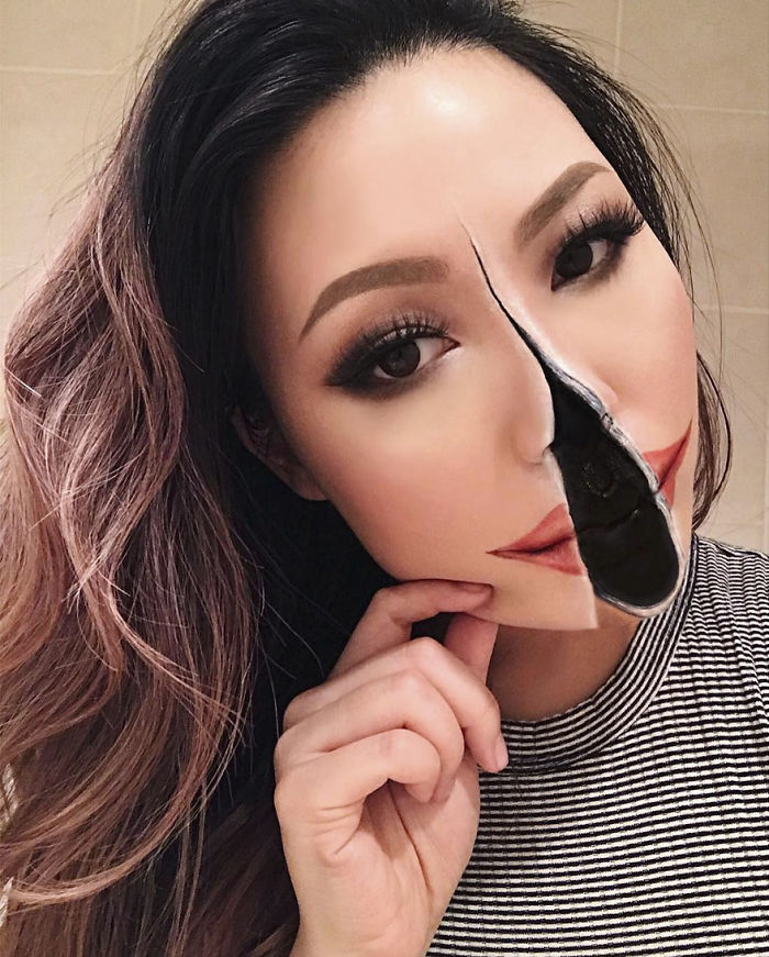 Mimi Choi maquillaje 3D ilusion optica 9