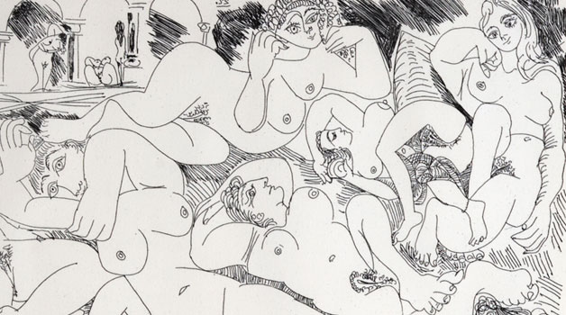 El museo expone dos grabados de la Suite 347 de Picasso.