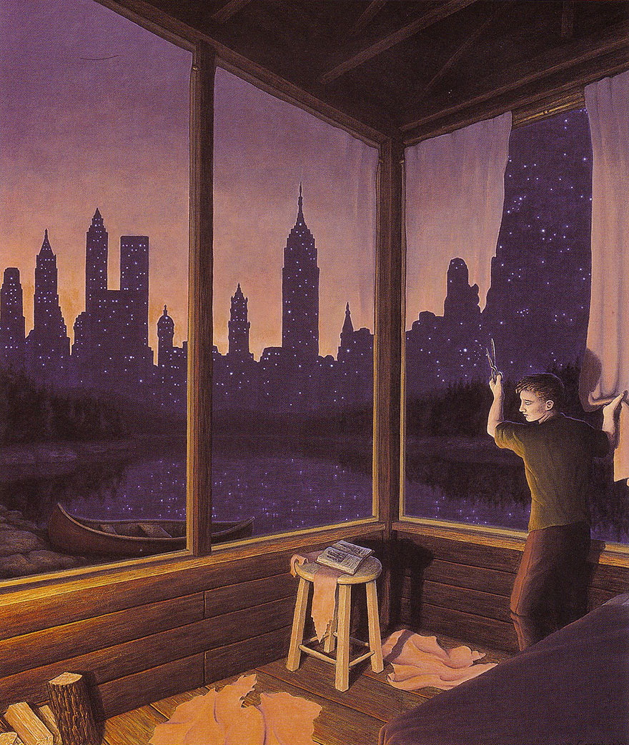 Rob Gonsalves pintura ilusion optica surrealismo 12