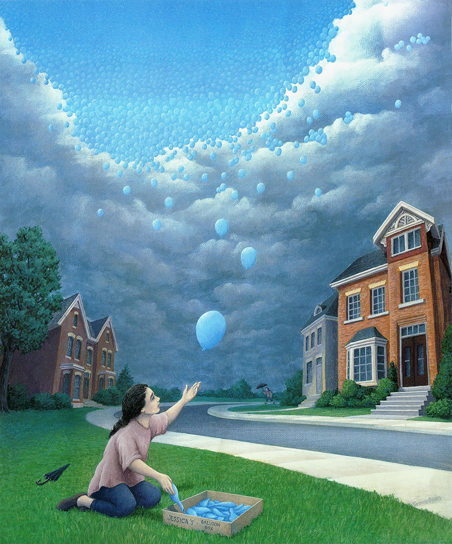 Rob Gonsalves pintura ilusion optica surrealismo 16