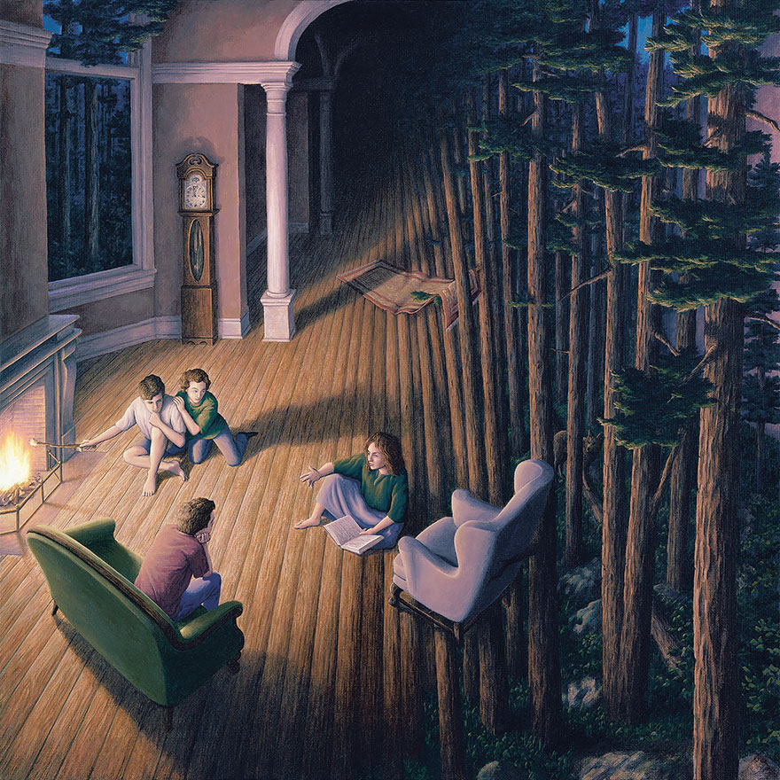 Rob Gonsalves pintura ilusion optica surrealismo 18