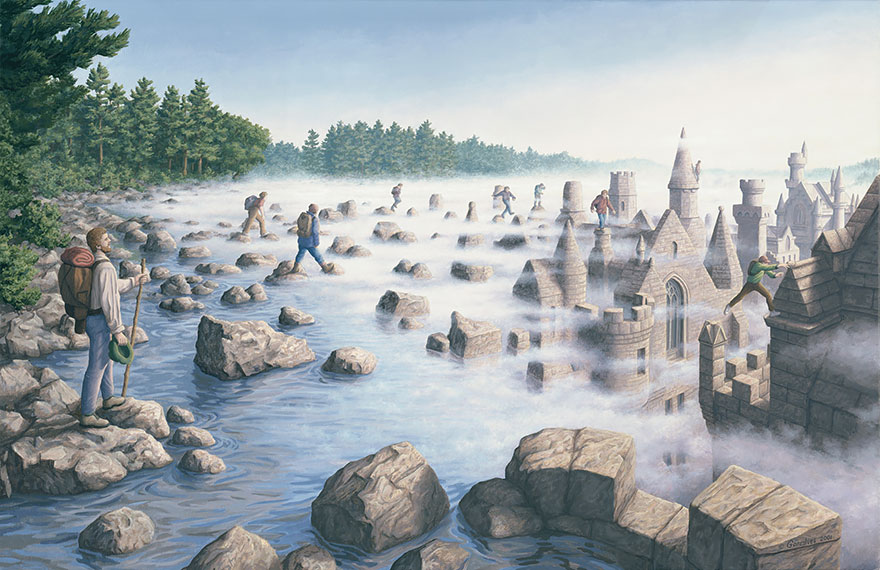 Rob Gonsalves pintura ilusion optica surrealismo 21
