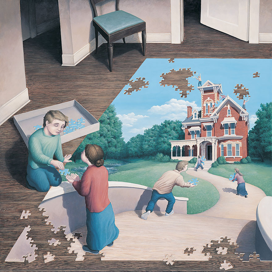 Rob Gonsalves pintura ilusion optica surrealismo 24