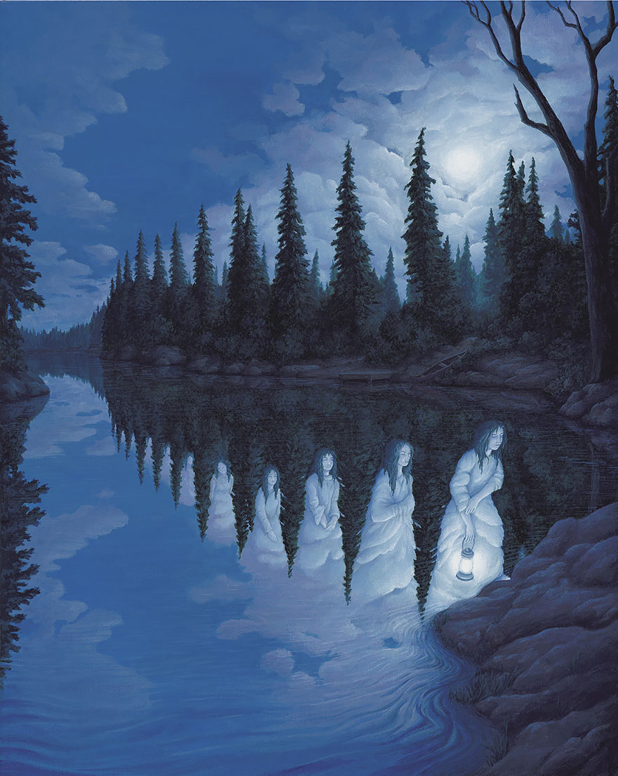 Rob Gonsalves pintura ilusion optica surrealismo 25