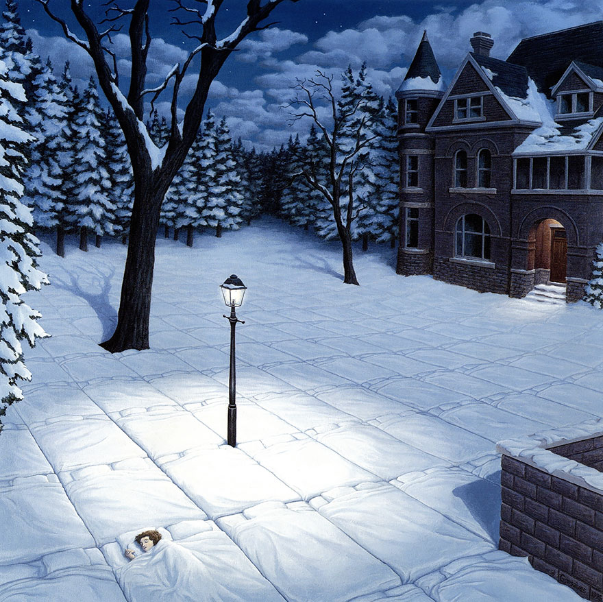 Rob Gonsalves pintura ilusion optica surrealismo 9