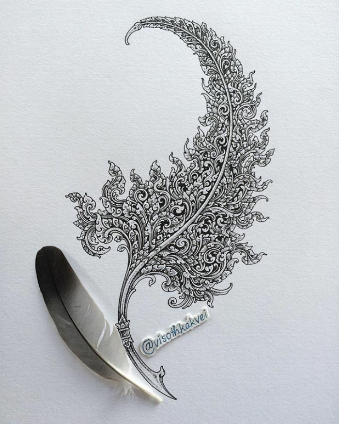 Visoth Kakvei ilustraciones ilusiones opticas 10