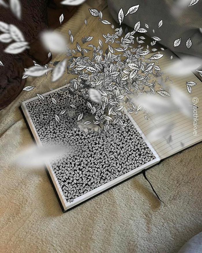 Visoth Kakvei ilustraciones ilusiones opticas 3