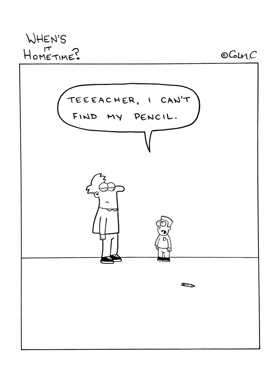 Whens it Hometime humor ilustracion clases 21