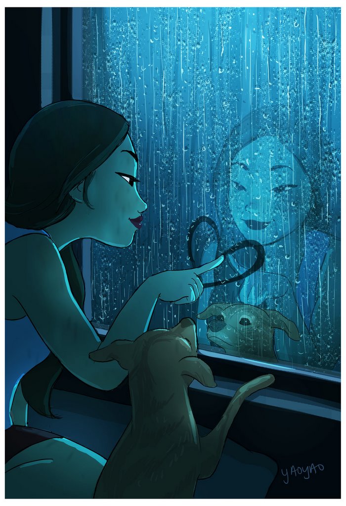 Yaoyao Ma Van As ilustraciones felicidad vivir sola 25