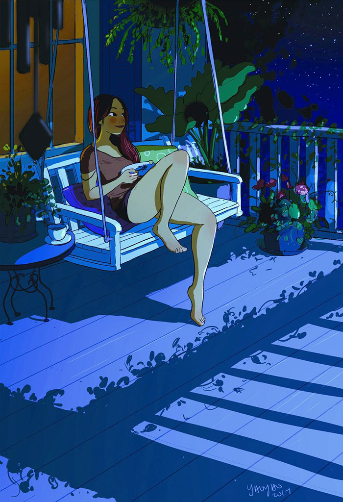 Yaoyao Ma Van As ilustraciones felicidad vivir sola 3