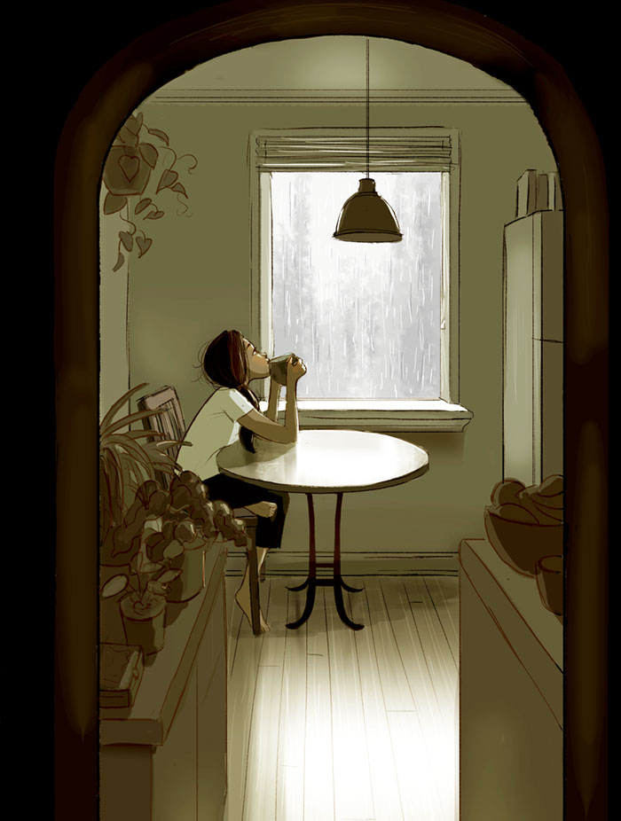 Yaoyao Ma Van As ilustraciones felicidad vivir sola 4