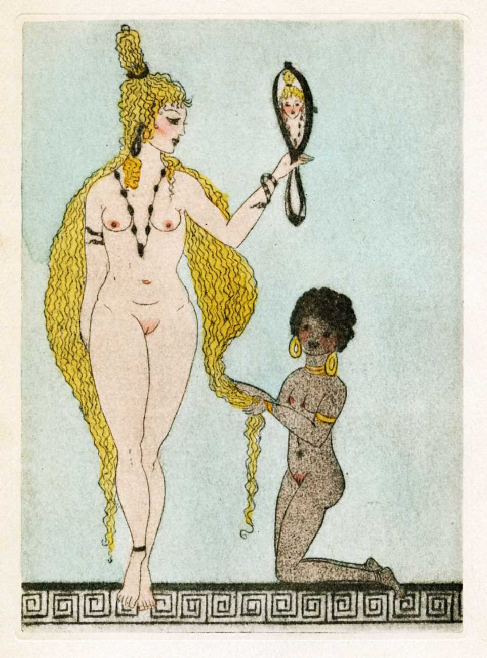 Ilustraciones de dibujos de desnudos femeninos de Clara Tice