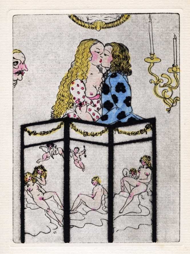 Ilustraciones de dibujos de desnudos femeninos de Clara Tice