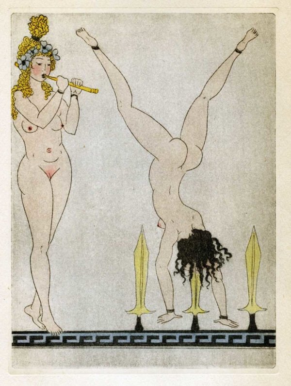 Ilustraciones de dibujos de desnudos femeninos de Clara Tice