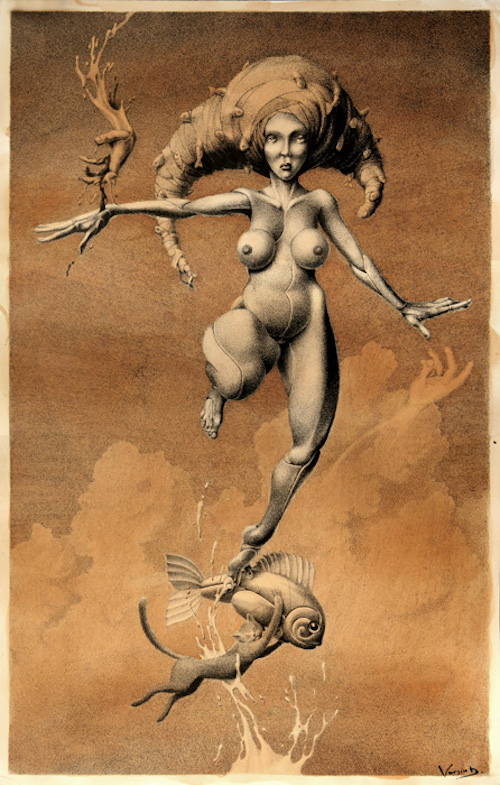 Dmitry Vorsin ilustraciones macabras eroticas 8