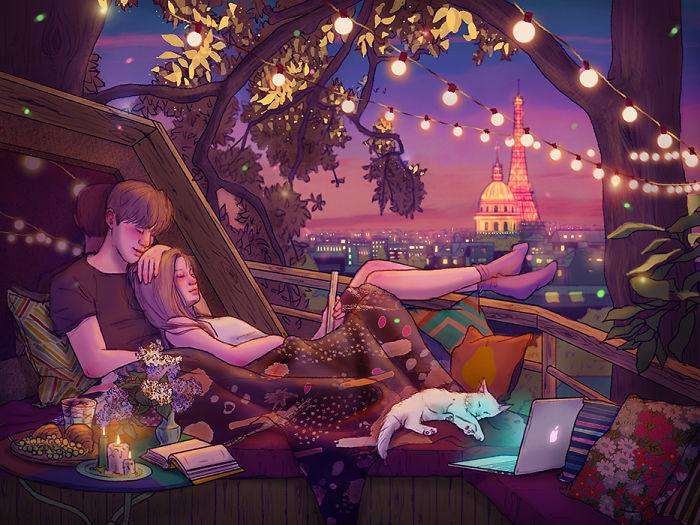 Hyocheon Jeong ilustraciones amor