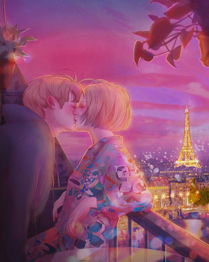 Hyocheon Jeong ilustraciones amor 17