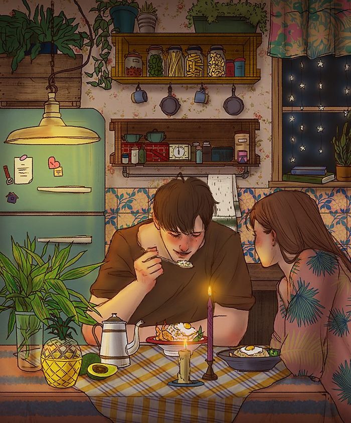 Hyocheon Jeong ilustraciones amor 2