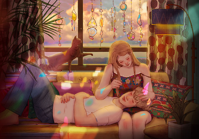 Hyocheon Jeong ilustraciones amor 5
