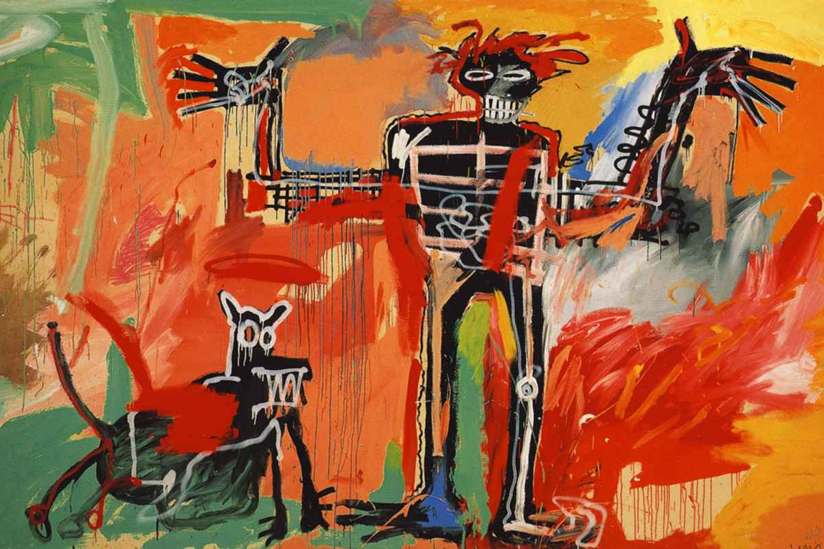 Jean Michel Basquiat Boy and Dog in a Johnnypump. 1982