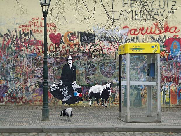 Blek le Rat arte urbano stencil