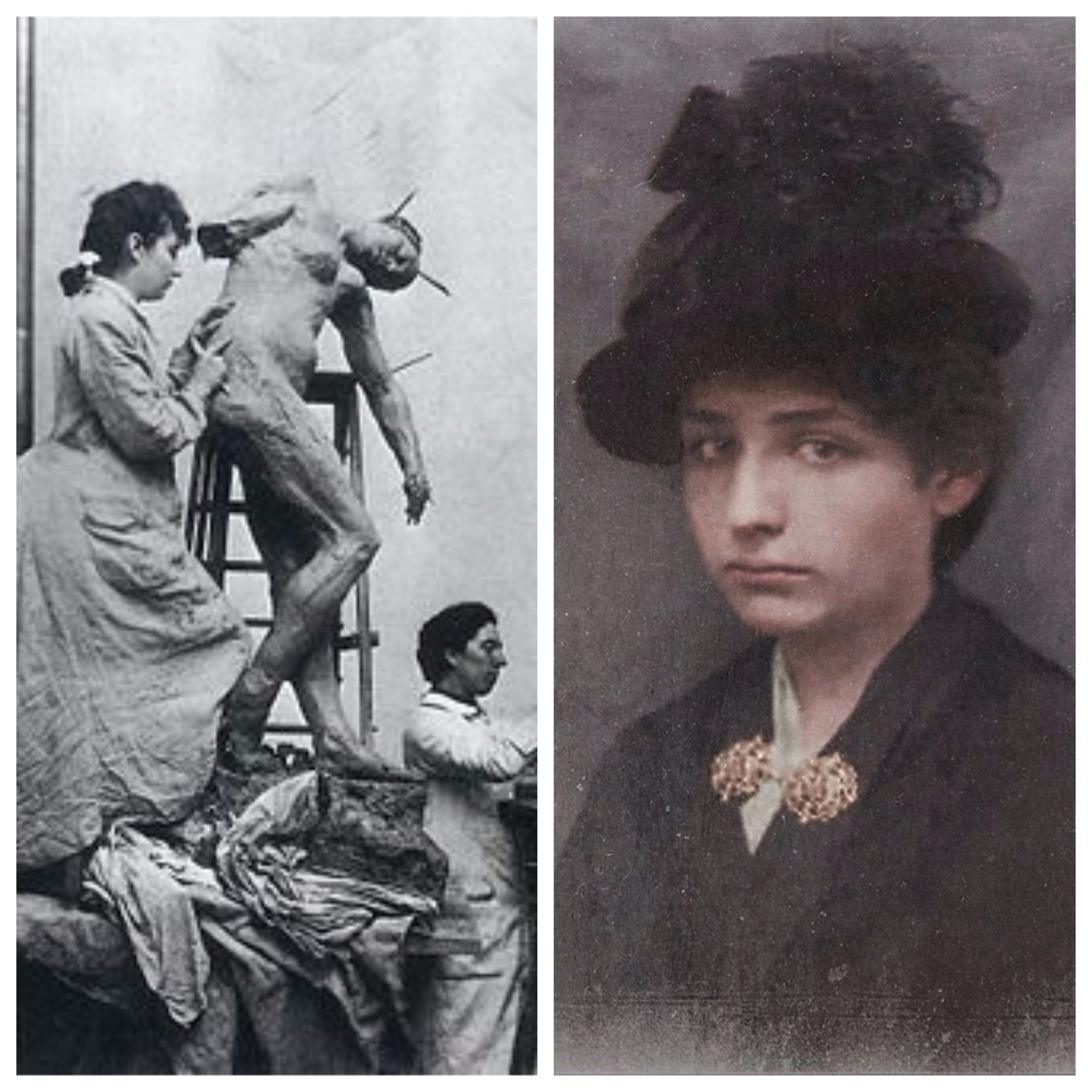 Camille Claudel en su taller