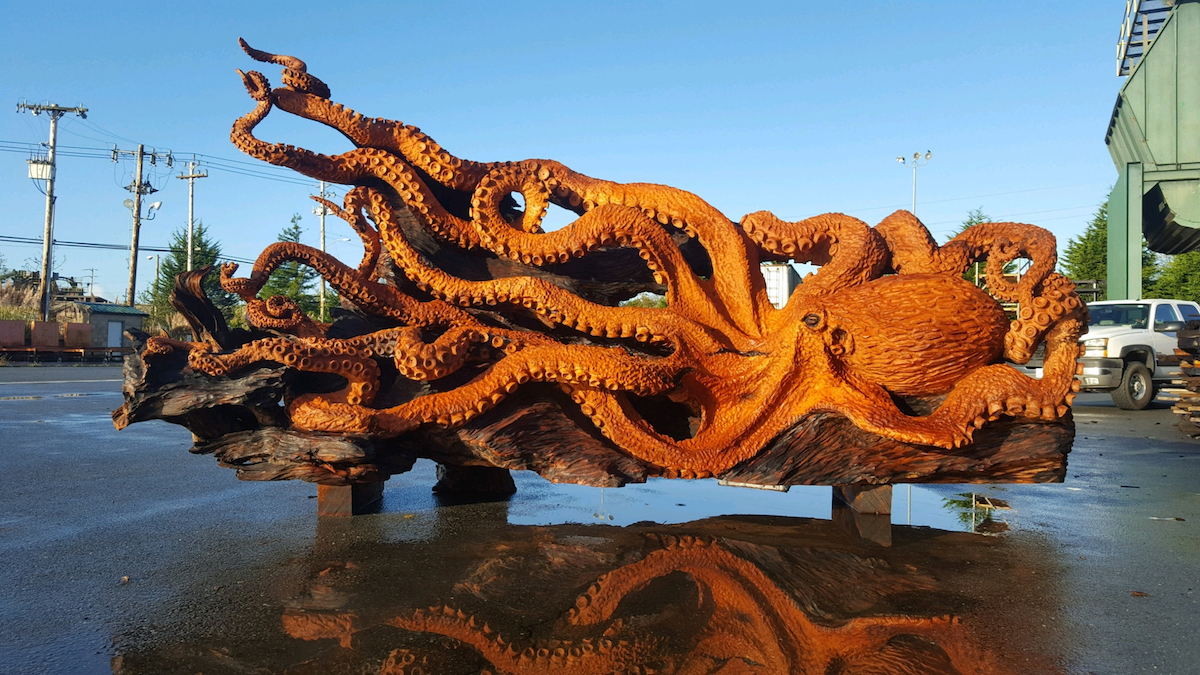 Jeffrey Michael Samudosky escultura pulpo