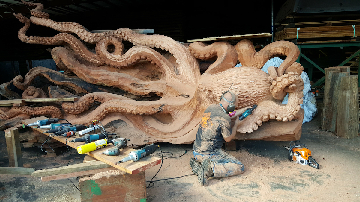 Jeffrey Michael Samudosky escultura pulpo 4