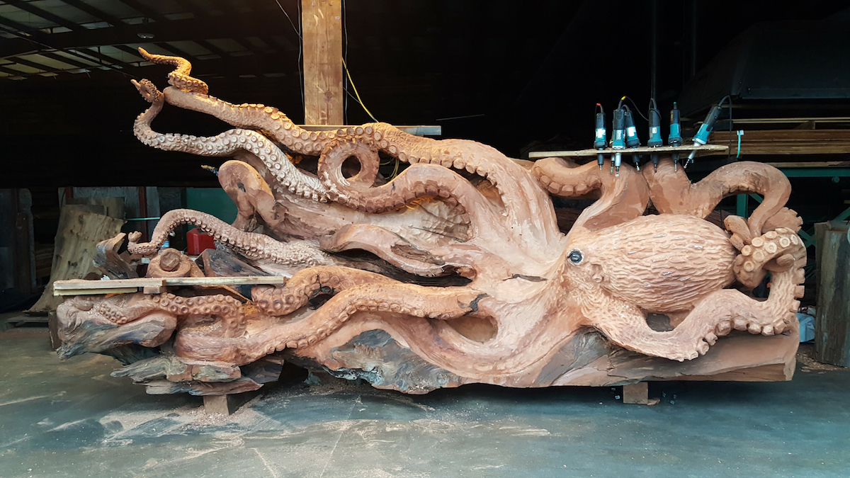 Jeffrey Michael Samudosky escultura pulpo 5