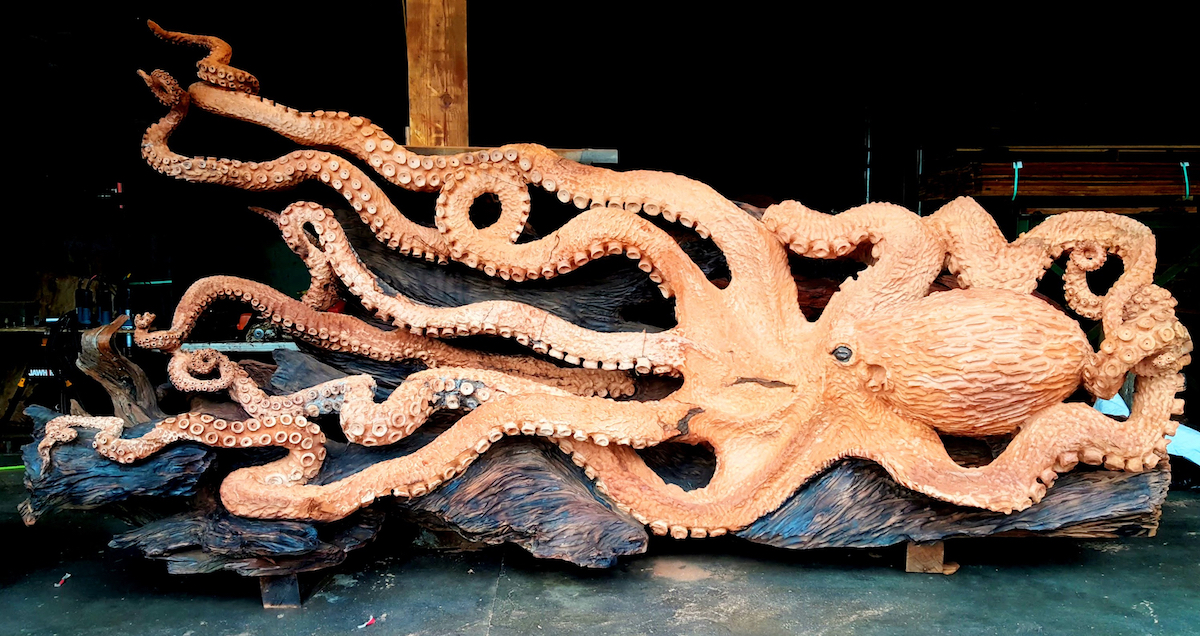 Jeffrey Michael Samudosky escultura pulpo 6