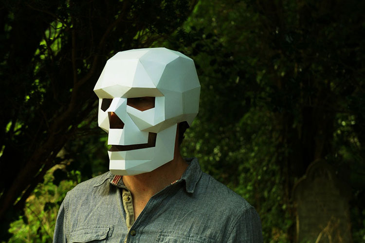 DIY Mascaras geometricas papel Steve Wintercroft 2