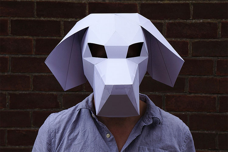 DIY Mascaras geometricas papel Steve Wintercroft 6
