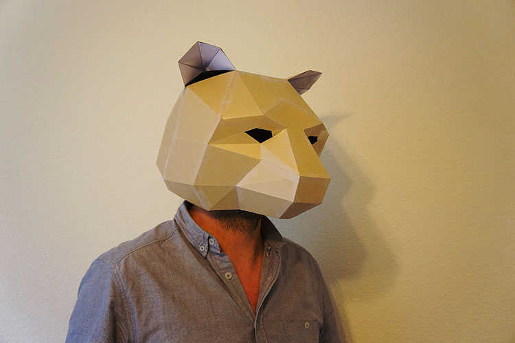 DIY Mascaras geometricas papel Steve Wintercroft 9