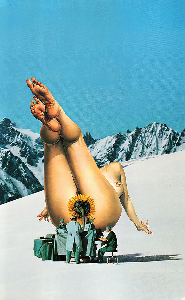 Jacqueline Mak collages eroticos sexo