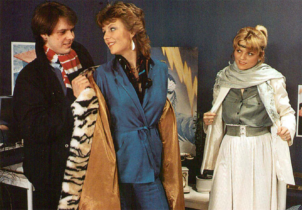 Moda vintage de los años 80