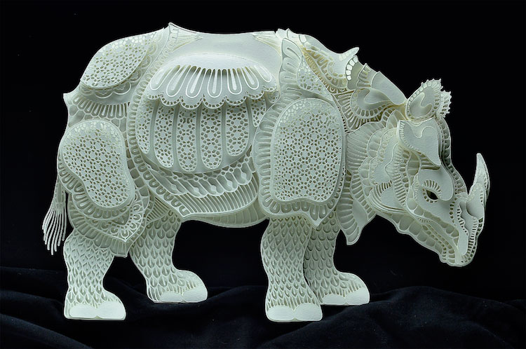 Patrick Cabral esculturas de papel 5