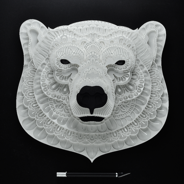 Patrick Cabral esculturas de papel 13