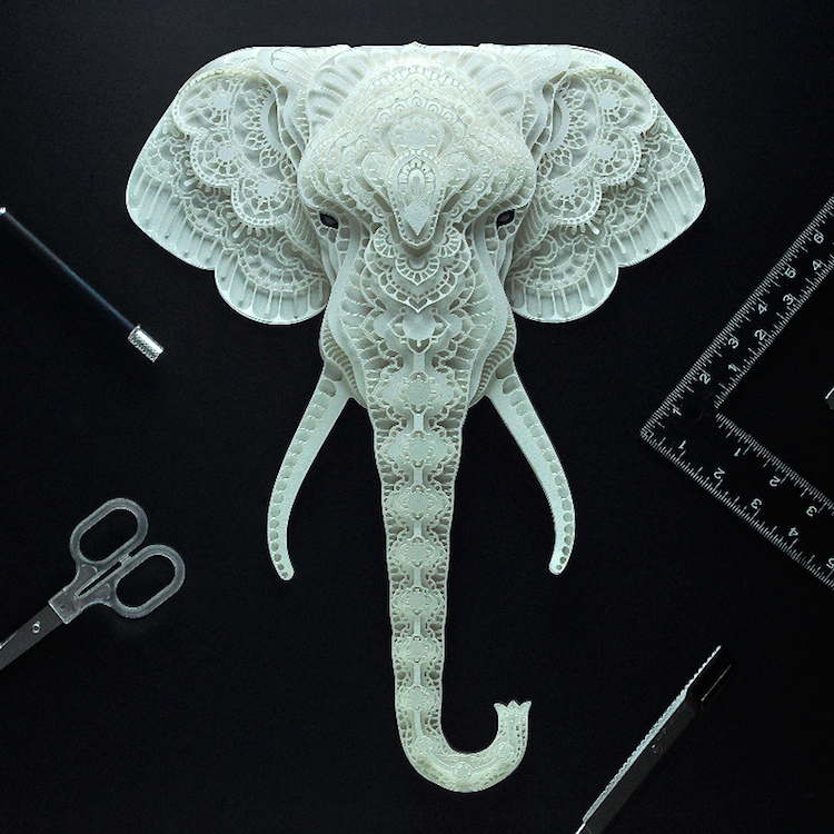 Patrick Cabral esculturas de papel 7