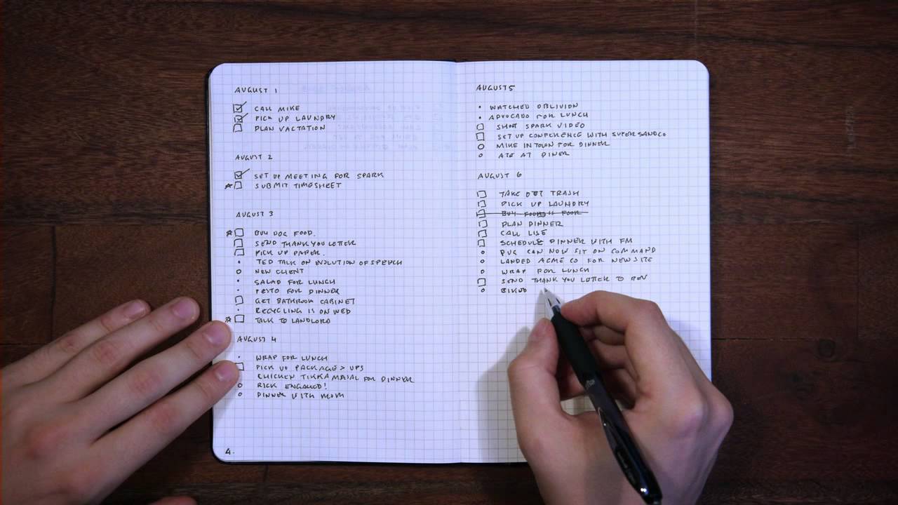 Ryder Carroll Bullet Journal 3