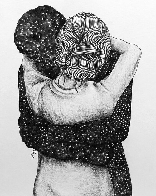pareja ilustracion