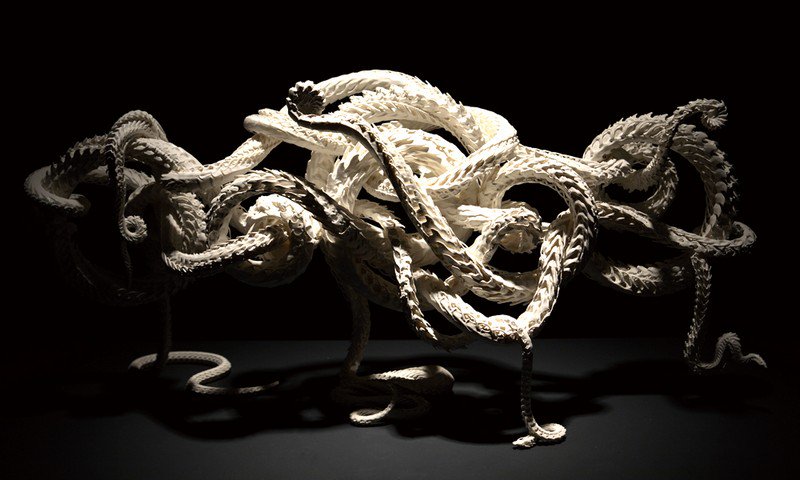 Motohiko Odani esculturas de papel 5